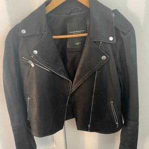 Club Monaco Black Leather Jacket